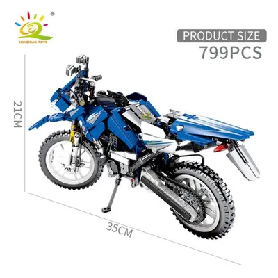 799pcs Motorcycle Building Blocks Speed Champions Car Technical Model Brick Educational Toys For