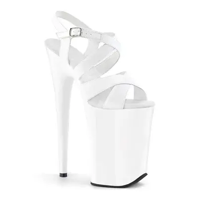 (white, 39) Women Sexy Sandals Platform Peep Toe Model Pole Dance High Heels Nightclub Shoes Str