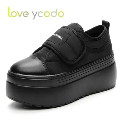 (black, 36) Spring And Autumn Platform Fashion Casual Shoes For Women And Girls Students