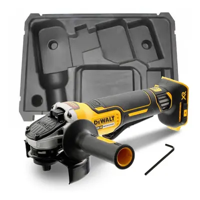 Dewalt DCG406N 18v XR Brushless Cordless 125mm Angle Grinder Paddle Bare + Inlay