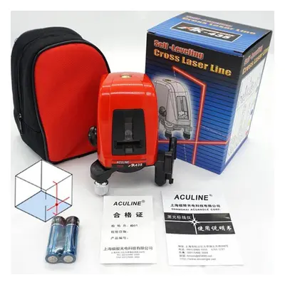 (as the picture) 1pcs Ak435 Degree Self-leveling Cross Laser Level Line Point With Package