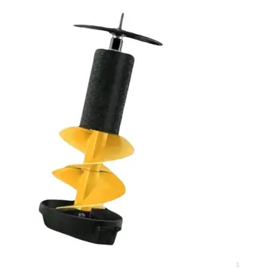 (yellow) Ice Drill Auger Inch With Blade Guard Floating Fishing Gear