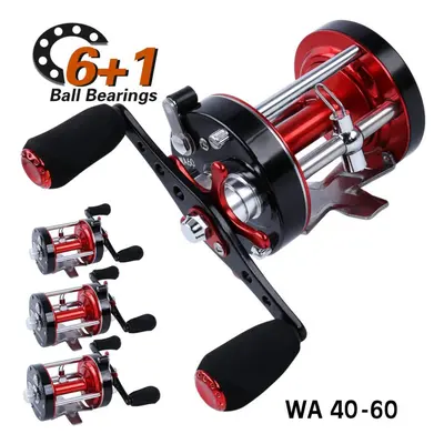 (50) Sougayilang Fishing Reel 5.2:1/4.2:1 Right Hand Casting Reel Drum Type Fishing Line Reels W