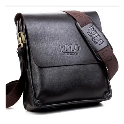 POLO Men Shoulder Bags Famous Brand Casual Business PU Leather Mens Messenger Bag Vintage Men\'s