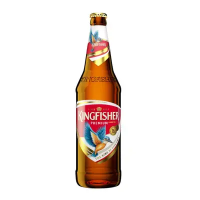 Kingfisher Premium Lager Beer 650ml (Case of 12, x 650ml)