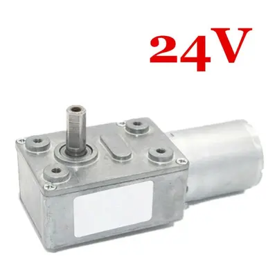 (24V) 12V 24V 150RPM Reversible Power Torque Turbo Worm Electric Gear Motor DC Motor