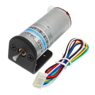 6V 100RPM Encoder Motor DC Gear Motor with Fixed Support Mounting Bracket