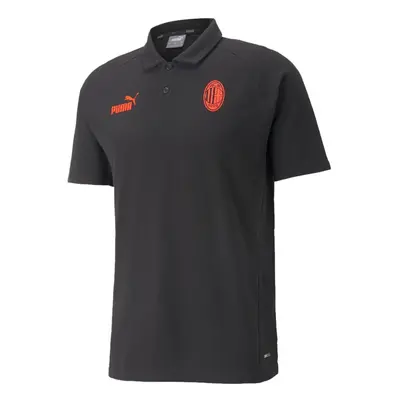 (S) AC Milan Casuals Polo Shirt (Black)