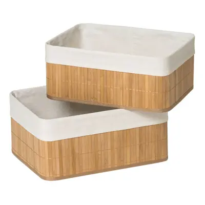 Premier Housewares Kankyo Bamboo Storage Boxes - Set of