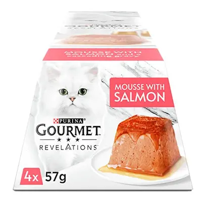 Revelations Salmon in Gravy Wet Cat Food 4x57g, Pack of