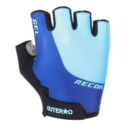 (Blue, 2XL) Cycling Gloves Half Finger Breathable Shockproof Gel Bike MTB Gloves For Men Women