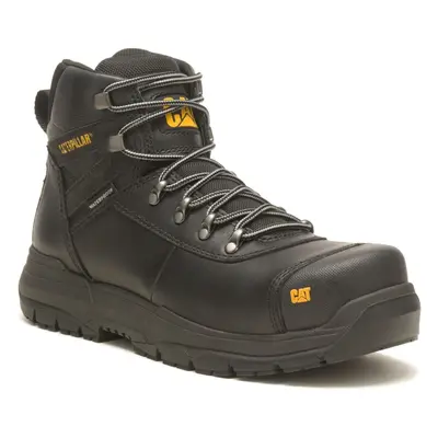 (Black, (Adults')) Caterpillar Pneumatic 2.0 Leather Black Safety Boots