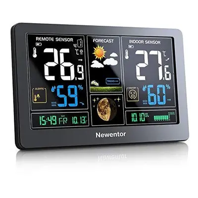 Newentor Weather Station with Outdoor Sensor Wireless, Digital Home Weather Stations Forecast, T