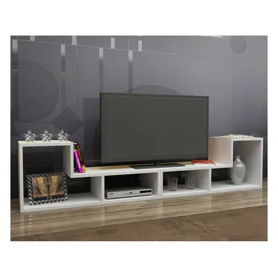 (White) Decorotika Tetris TV Stand TV Cabinet TV Unit for TVs up to inches