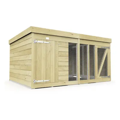 8ft x 6ft Dog Kennel & Run Treated Timber Fast & Free Day Delivery