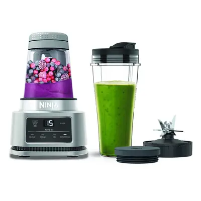 Ninja Foodi Power Nutri Blender [CB100UK] 2-in-1 Blender, Auto-iQ, Smart Motor, 700ml Cup & 400m