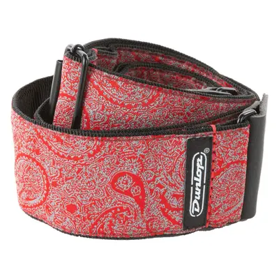 Jim Dunlop Jacquard Paisley Red Guitar Strap (D6711)