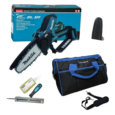 Makita DUC150Z Cordless Brushless Pruning Saw 18V Body Chainsaw 150mm + Bag