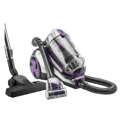 (28 x x 33.5 cm, Metallic Grey and Purple) Animal Bagless Cylinder Vacuum Cleaners