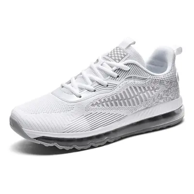 (white, 40) Plus Size Breathable Men Women Running Shoes Outdoor Sports Shoes Lightweight Sneake