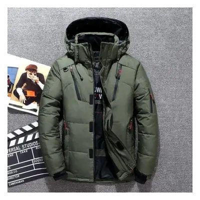 (green, XXL) Mens New Winter Warm White Duck Thick Down Jacket Veste Outwear Men&apos;s Snow Par