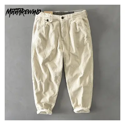 (beige, 29) Japanese Style Cargo Pants Autumn And Winter Fashion New Men&apos;s Pants Mid-waist 