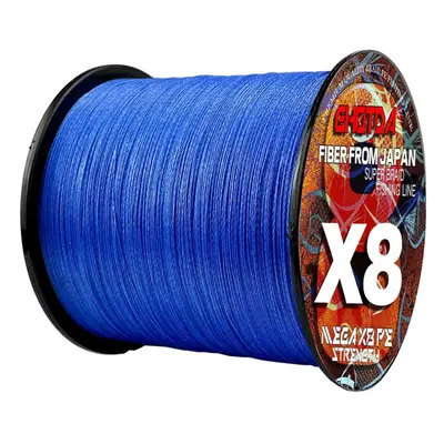 (blue, 18lb) Carp Fishing Line 1000m Strands Braided 8x Multifilament Pe Saltwater Fishing Acces