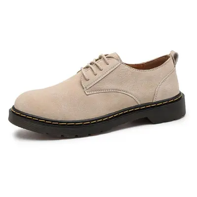 (sand, 43) Classic Suede Leather Oxford Shoes For Men Flats Comfortable Casual Shoes Moccasins M