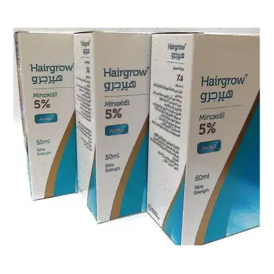 Hairgrow 5% Minoxidil Months Supply, 50ml Each | Reduce Hair Loss | Stimulates Hair Growth | Ant