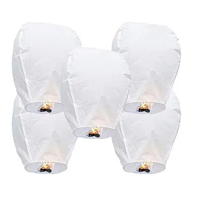 LABOTA Pack Chinese Sky Lanterns - Eco Friendly, 100% Biodegradable Wire-Free Fire Resistant Pap