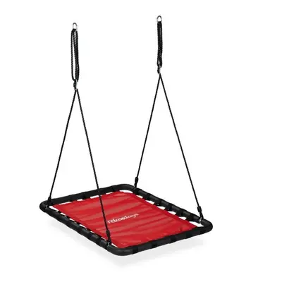 Swing with square nest in red