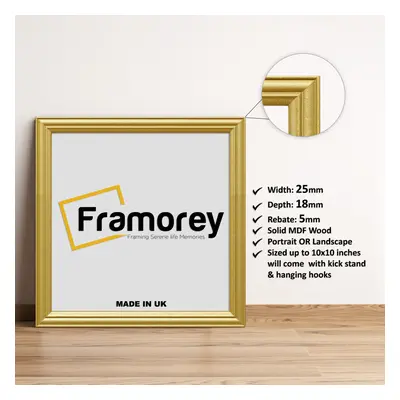 (60x60 CM) Square Size Gold Picture Frame / LW Style Wall Art Frame / Modern Photo Frames