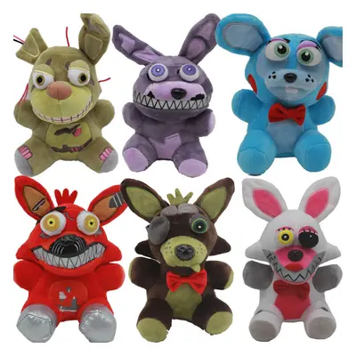 6pcs Five Night at Freddy Plush Toy 18cm Kids Christmas Gift