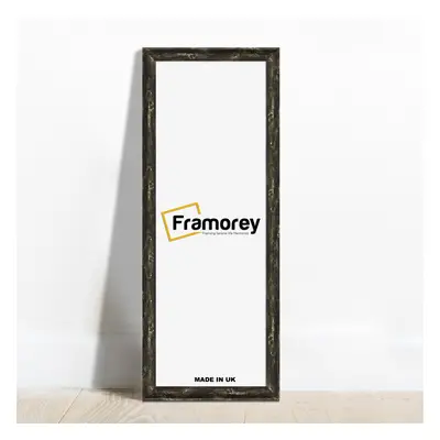 (32x8 Inch) Panoramic Style Black Vintage Distressed Photo Frames Picture Frame Handmade Wood Ef