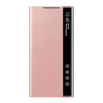 (Rose gold, For Note Ultra) Apply To Samsung Mirror Smart View Flip-free Answering Cover Compati