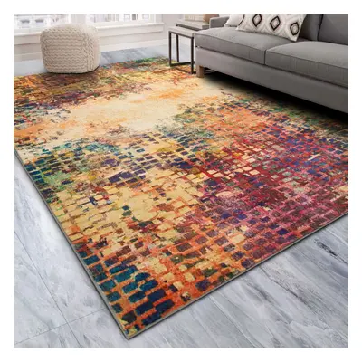 (160 x cm (5 ft in x ft in)- Large Area Rug, Vibrant- Cashmere Rug) Extra Large Rugs Living Room