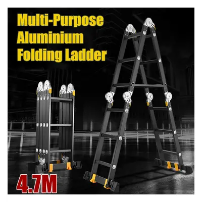 Multipurpose Combination Ladder 4.7M Aluminium 4*4 Step Folding Ladder