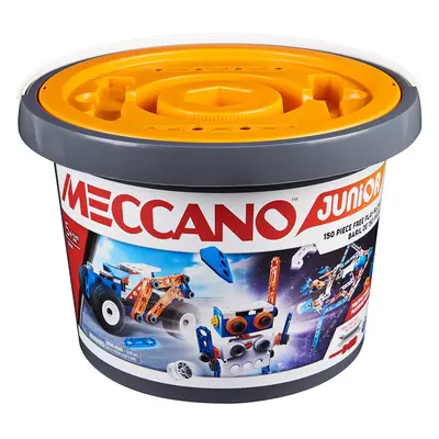 Meccano Junior 150-Piece Bucket STEAM Model Building Kit