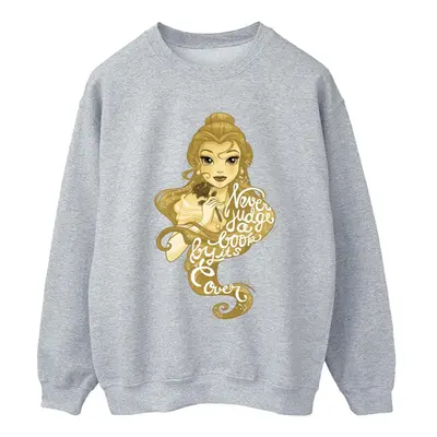 (XXL, Sports Grey) Disney Womens/Ladies Beauty And The Beast Never Judge Sweatshirt