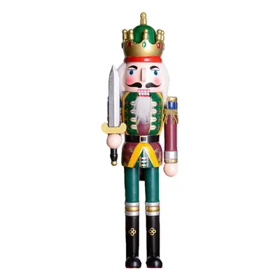 () 30cm Wooden Nutcracker Doll Soldier Vintage Handcraft Decoration Christmas Gifts