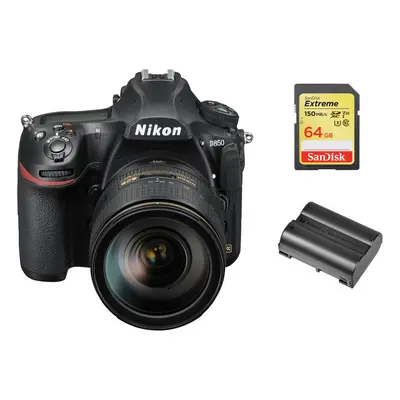 NIKON D850+AF-S 24-120MM F4G ED VR + SanDisk Extreme 64G SD+ EN-EL15A