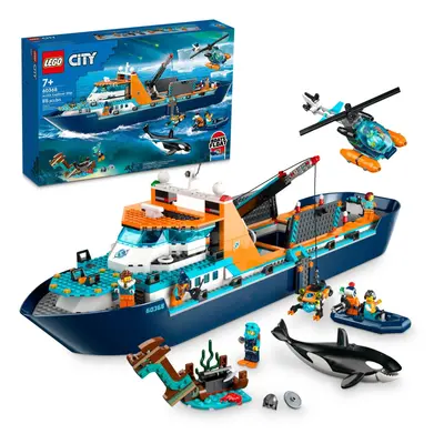 LEGO City Arctic Explorer Ship Building Toy Set Fun Toy Gift for Year Old Boys and Girls with a 