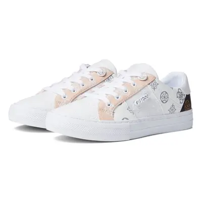 Guess Women's Loven3 Sneaker White/Pink 9.5