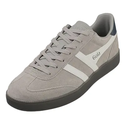 (8) Gola Viper Mens Fashion Trainers in Cement White Navy