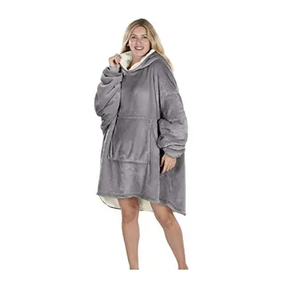 Oversized Hoodie Blanket Women Ultra Plush Fleece with Soft Sherpa Reversible Warm Cosy Comfy We