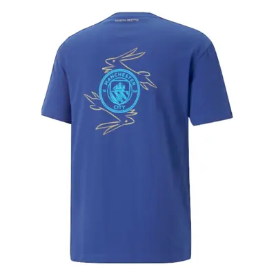 (XL) Man City Chinese New Year Back Graphic Tee (Blue)