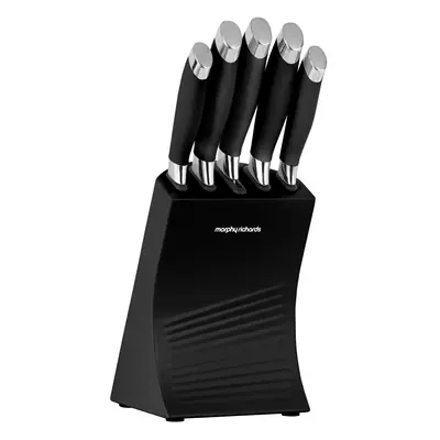 Morphy Richards Dune Piece Knife Block, Black