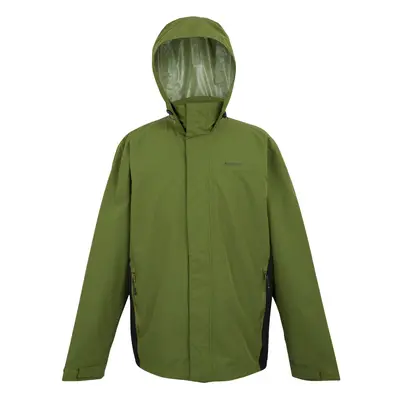 (L, Nephrite Green/Black) Regatta Mens Matt II Waterproof Jacket