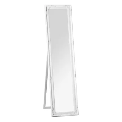 Premier Housewares Chic Vintage White Floor Standing Mirror