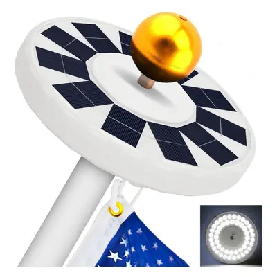 Solar Flag Pole Light 48LED Flagpole Solar Light Downlight Lighting for to Ft Flag Pole Topper